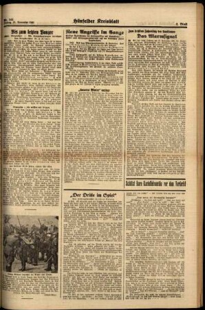 Zweite Ausgabe vom Freitag, den 21. November 1941.