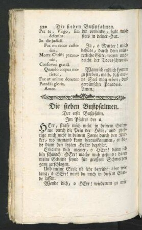 Die sieben Bußpsalmen