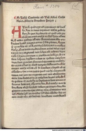 Cato maior de senectute
