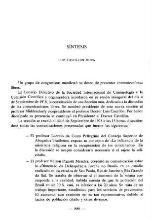 885-888, Síntesis