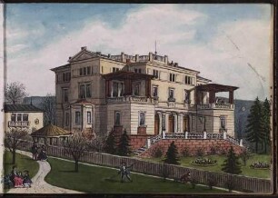 'Villa Rodermund am Herdweg' Aquarell