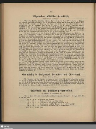 Grundbesitz in Stelzendorf, Bernsdorf und Hilbersdorf