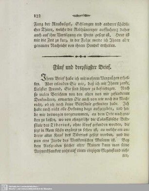 Fünf und dreyßigster Brief