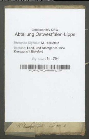 Sonstige: Schmülling, Christoph Wilhelm; Sonstige: Schmülling , Johanne Margarethe, geb. Lanwersiek: