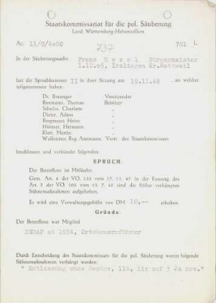 Hezel, Franz