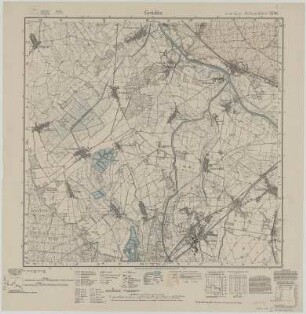 Section Gröditz aus: Topographische Karte (Meßtischblätter) Sachsen