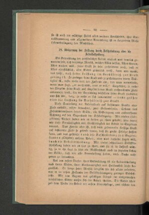 18. Steigerung der Leistung durch Beschränkung oder die Arbeitstheilung.