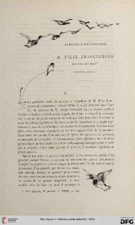 2. Pér. 29.1884: M. Félix Bracquemond, peintre graveur, 2 : artistes contemporains