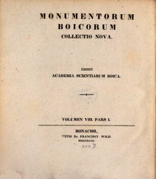 Monumenta Boica. 35,1=Collectio nova 8,1, Necrologium Augustanum. Liber ordinationum.