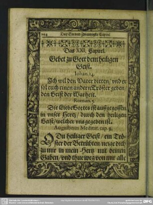 Das XXI. Capitel. Gebet zu Gott dem heiligen Geist