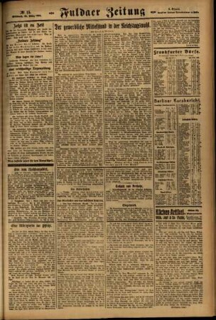 Zweite Ausgabe vom Mittwoch, den 26. März 1924.