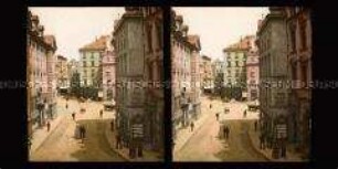 Blick in die Schottenstrasse in Regensburg