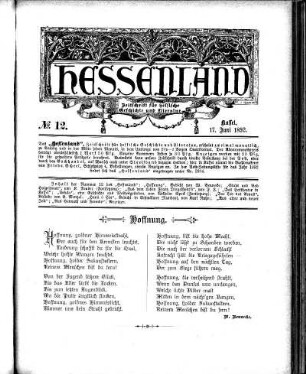 No. 12, 17. Juni 1892