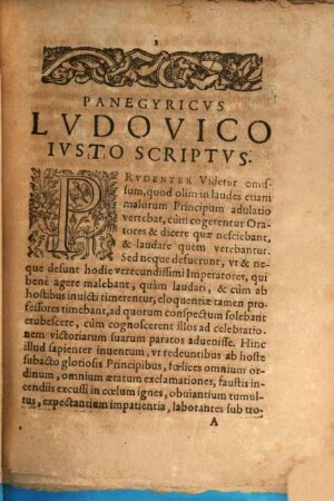 Panegyricus Ludovico Iusto scriptus