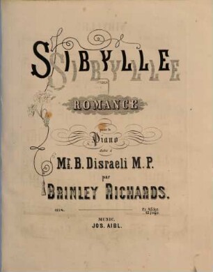 Sibylle : romance pour le piano
