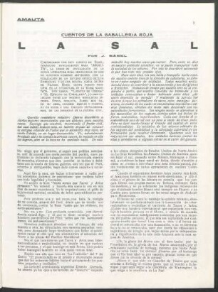 Cuentos de la Caballería Roja - La sal