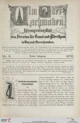 Briefe über das ulmische Urkundenbuch, [3]