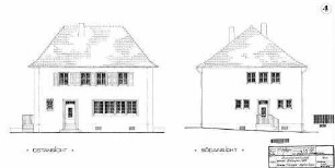Balingen (Württ): Ost- und Westansicht Empfangsgeb.