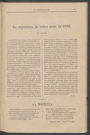 La tormenta.