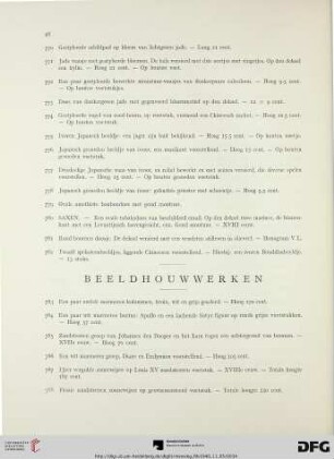 Beeldhouwwerken (Nr. 783-791)