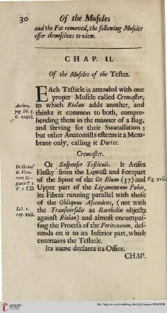 Chap. II: Of the Muscles of the Testes