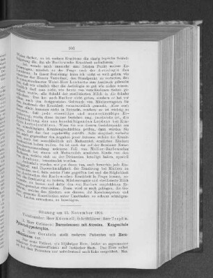Sitzung am 15. November 1904.