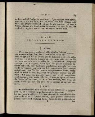 Caput II. Obligationes Vilicorum.