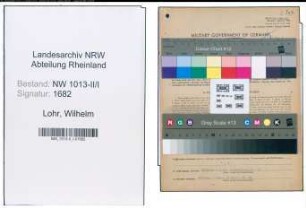 Entnazifizierung Wilhelm Von Lohr , geb. 07.02.1898 (Werkmeister)