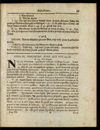Feria III. Pentecost. Epist. Act. VIII. 14-17.