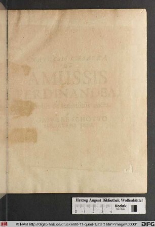 Mathesis Caesarea, Sive Amussis Ferdinandea : In lucem publicam, & usum eruditae posteritatis, gratulantibus Litteratorum Geniis evecta, Atque ad Problemata Universae Matheseos, Praesertim vero Architecturae Militaris explicata ...