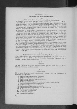 Achter Teil Übergangs- und Schlußbestimmungen