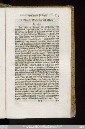 II. Von der Recitation und Aktion.