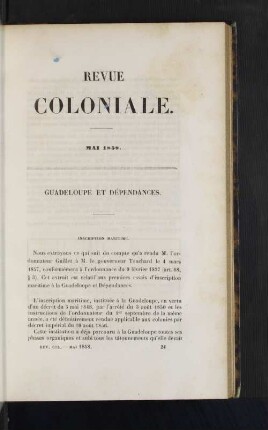 Mai 1858.