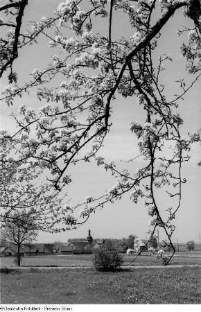 Blick auf ein Dorf