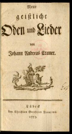 Neue geistliche Oden und Lieder