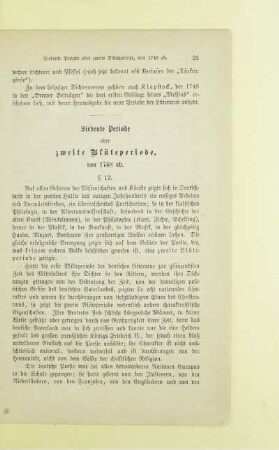 Siebente Periode oder zweite Blüteperiode, von 1748 ab