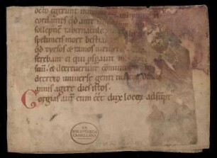 Lectionarium officii (Fragment)