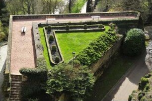 Luxemburg - Bastion : Die ehemaligen Bastionen sind zu Gartenanlagen umgestaltet worden, aufgenommen am 29. März 2010 in Luxemburg, Hauptstadt des Großherzogtums