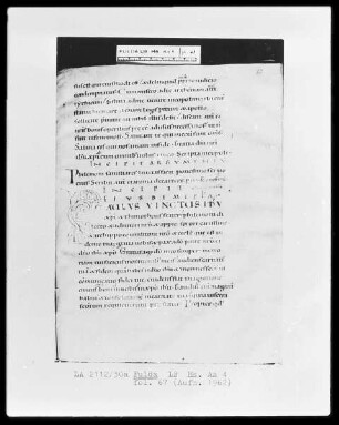 Paulusbriefe — Initiale P(aulus vinctus), Folio 67recto