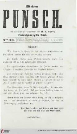 Nro. 23 (5. Juni 1870)