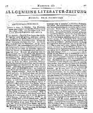 Creve, J. K. I. A.: Vom Metallreize, einem neuentdeckten untrüglichen Prüfungsmittel des wahren Todes. Leipzig, Gera: Heinsius 1796