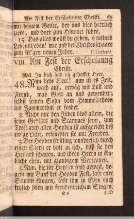 Am Fest der Erscheinung Christi.