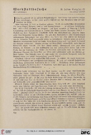 11.1919: Werkstattbesuche, 2, Jefim Golyscheff