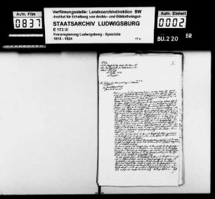 Amtsversammlungen, Oberamt Leonberg