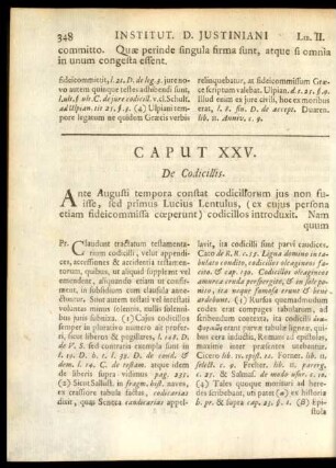 Caput XXV. De Codicillis