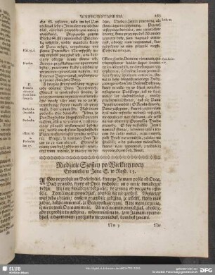Niedźiele Szostey po Wielkiey nocy Ewanielia u Jana S. w. Rozd. 15.