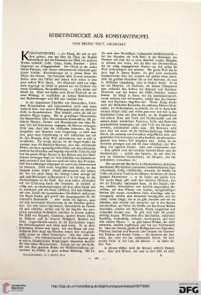Reiseeindrücke aus Konstantinopel