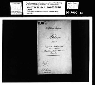 Laßen, Karl Friedrich (*14.05.1878 in Bielitz (Schlesien)); Hofschauspieler; ausgesch.: 1905