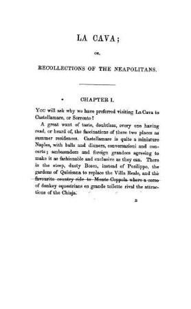 RECOLLECTIONS OF THE NEAPILITANS.