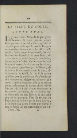 La Fille du Soleil. Conte Turc.